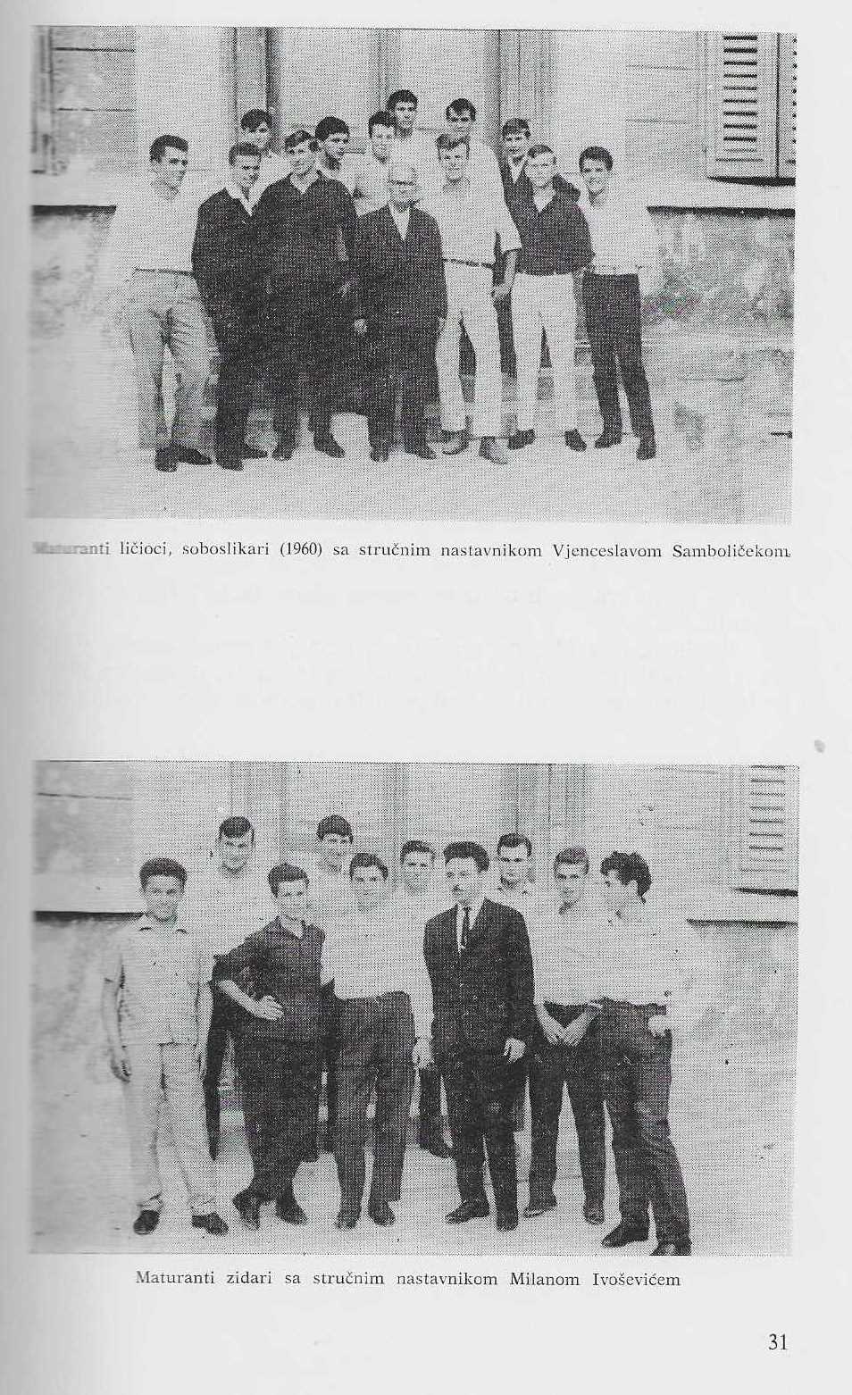 Maturanti ličioci i soboslikari 1960.