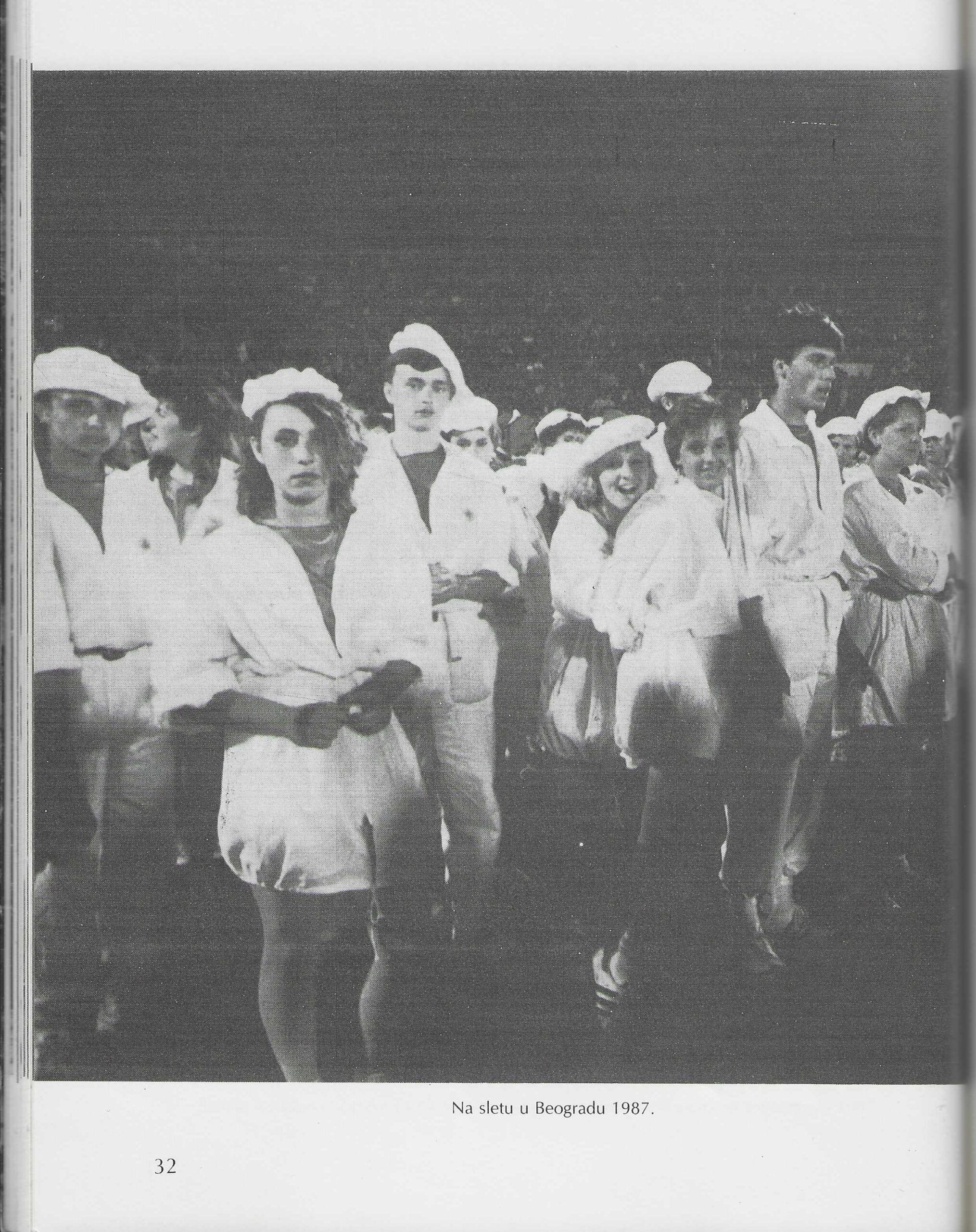 Na sletu u Beogradu 1987.