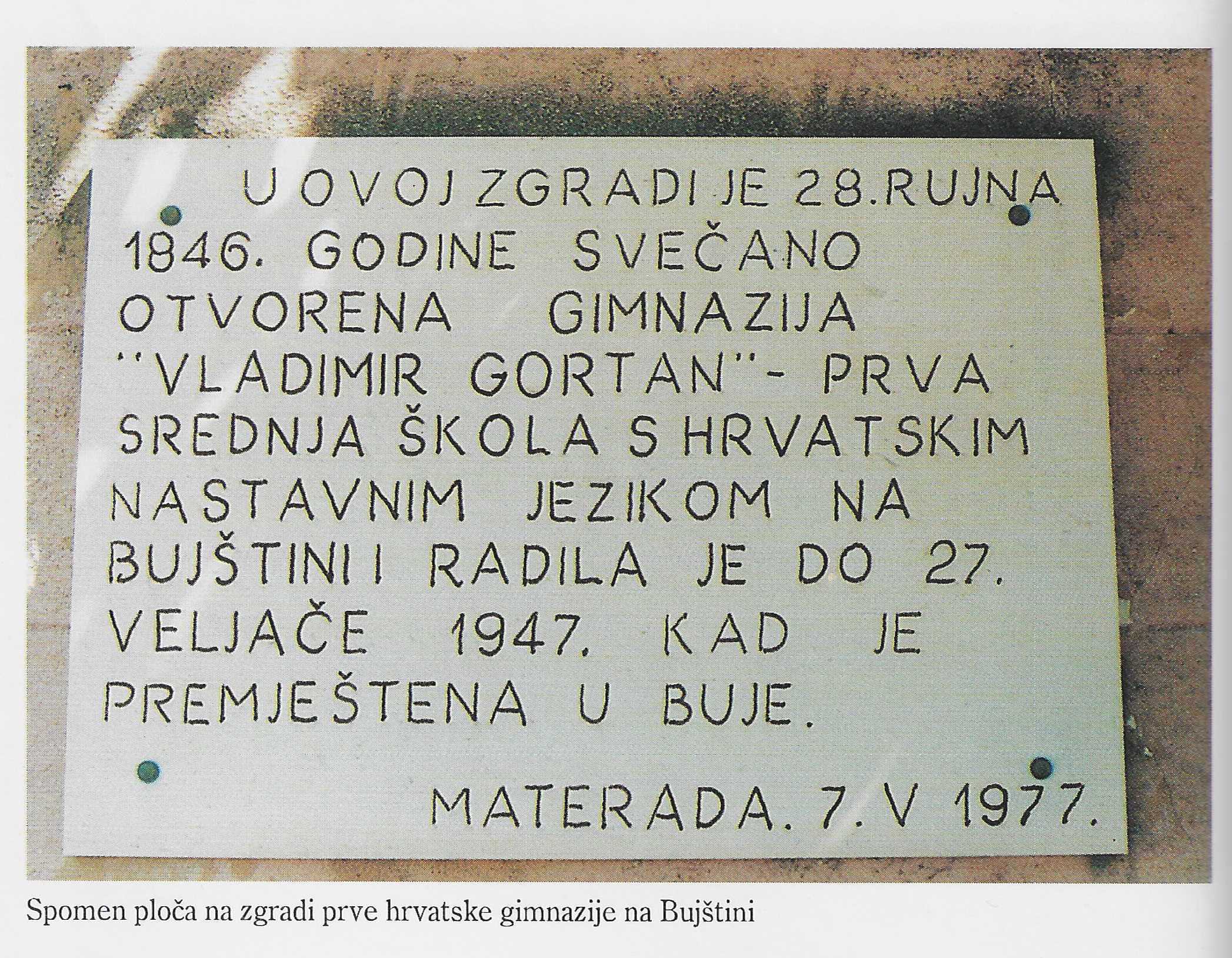 Profesori Srednje škole Vladimir Gortan Buje, snimljeni 23. prosinca 1996.
